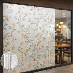 OEM Printed Frosted Window Film for Storefront Glass Decoration and Privacy