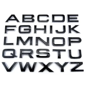 OEM Service China Supplier Car Bonnet Sticker 3D Chrome Letters & Numbers Sticker