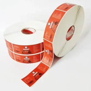 OEM Vinyl Waterproof Sticker Roll Custom Size Logo Labels for Food Shipping Craft Photo Frame Candle Use (500 Pcs MOQ)