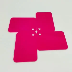 OLIDA XD1623 Thick Red Frosted Matte Pastel Acrylic Sheet UV Printed Cast Board for Advertising Signs Cut to Size