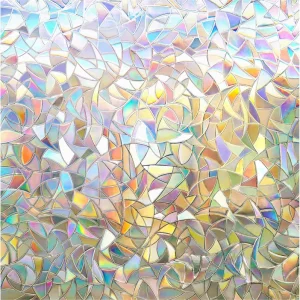 ORON DECO Window Glass Film Vinyl Roll Decorative Pvc Frosted Mylar Film Static Self Adhesive Privacy Glass Film for Bathroom