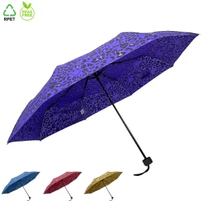 OVIDA Promotional Gifts 3 Folding Umbrella UV Protection for Rain Windproof Sun Parasol Custom Logo Umbrellas