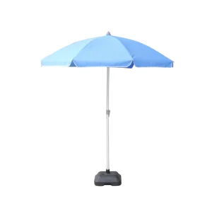 Oem Pattern Printed 2m Stainless Steel Portable Outdoor Sunshade Parasol Promotional Beach Umbrella Logo Hotel Park