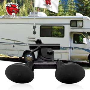 Off-road Car Door Mounting Double Suction Cups Rack Flag Stand Flagpole Carbon Steel Tube Flagpole Bracket Flag ATV UTV