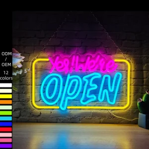 Office Logo LED Neon Sign Custom Business Signage Professional Indoor Wall Mounted Multi Color Eco Friendly Acrylic Decoration