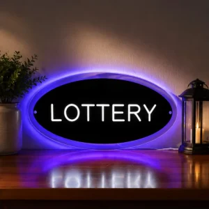 Office Ready Custom Backlit Acrylic Sign Round Shape 3D Effect for Small Business Logo and Nail Salon Signage Solutions