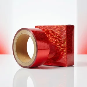 Offset Holographic Lamination Film Platinum Embossed Security Transparent for Gift Box