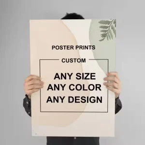 Offset Printing Art Paper Brochure A0 A1 A3 A4 Size Customizable Wall Posters Service Living Room Decor