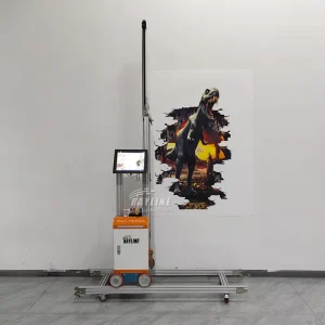 One Click Fold 3D 4D 5D Vertical UV Wall Outdoor Indoor Home Art Printer Tool Auto Clean AI 4K Portable Wall Printing Machine