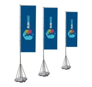 Outdoor 5m Portable Digital Printed Polyester Feather Flag