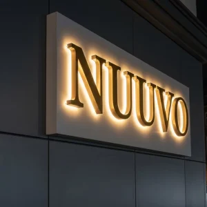 Outdoor Acrylic LED Light 3D Stainless Steel Letter Backlit Letter Sign Logo Office Indoor Backlit Sign Letters