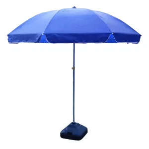 Outdoor Advertising Beach Umbrella 48 Inch Iron Manual Sunshade 8 Ribs Modern Design Custom Logo for Promotion Stalls