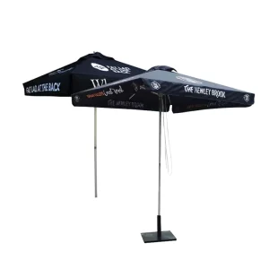 Outdoor Advertising Cafe Umbrella Custom Logo Printed Fold Sun Shade Garden Golf Parasol Beach Umbrellas