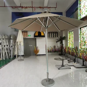 Outdoor Advertising Cafe Umbrella Custom Logo Printed Fold Sun Shade Garden Market Golf Parasol Beach Umbrellas Hydraulic