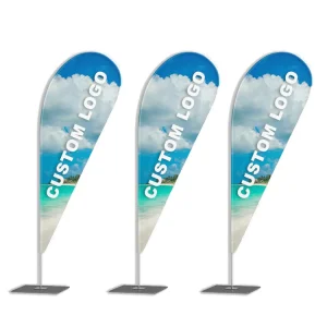 Outdoor Advertising Display Custom Teardrop Banner Flying Tear Drop Flag
