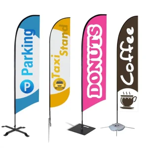 Outdoor Advertising Flying Banner Swooper Promotion Custom Print Teardrop Beach Flag Personalized Feather Flag Pole Kit