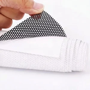 Outdoor Advertising Glossy Water Resistant One Way Vision Film Perforated Vinyl Mesh Window Sticker for Bus Car Train Glass