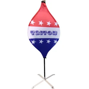 Outdoor Advertising Lantern Pennant Flag Custom Print Banner with Fiberglass Cross Base