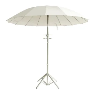 Outdoor Advertising Manual European Style Big Rainproof Polyester Sunscreen Umbrella Silk Screen Printed Logo for Courtyard