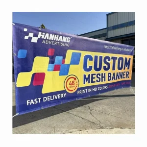 Outdoor Advertising Mesh PVC Vinyl Banner Fence Mesh Banner for Promotion