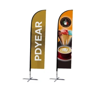 Outdoor Advertising Portable Pop Up Feather Flag Instant Setup Teardrop Flag Banner for Promotional Events