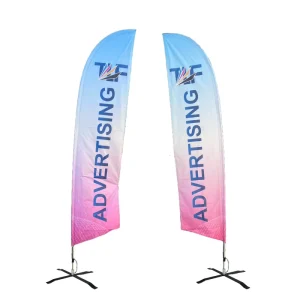 Outdoor Advertising Promotional Flag Banner Custom Feather Banner Flags Feather Banner Teardrop Flag