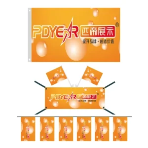 Outdoor Advertising Racing Sport Custom Printing Polyester Hanging Car Hand Bunting String Pennant Banner Flag