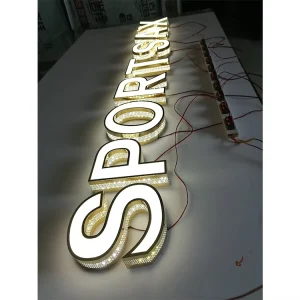 Outdoor Advertising Store Front Lighted Electronic Led Channel Letter Signage Custom Metal Led Signs