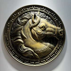 Outdoor Cast Aluminum Engraved Plate Modern Design Hotel Room Number Brass Plaque Sign IP65