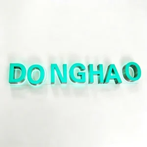 Outdoor Commercial Storefront 3D Acrylic LED Sign Stainless Steel Acrylic 3D LED Sign LED Metal Channel Letters