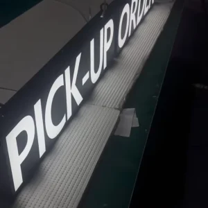 Outdoor Commercial Storefront 3D Acrylic LED Sign Stainless Steel Acrylic 3D LED Sign LED Metal Channel Letters