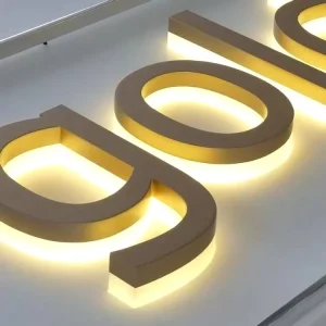 Outdoor Custom 3D Acrylic Backlit Alphabet Signage LED Light Advertising Decoration Back Lit LED Logo Letter Signs