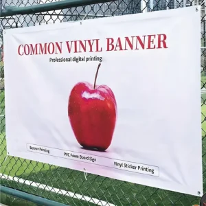 Outdoor Custom Advertising Banner Logo Hanging Large Vinyl Sign Full Color UV Printed Portable Banner Grommets