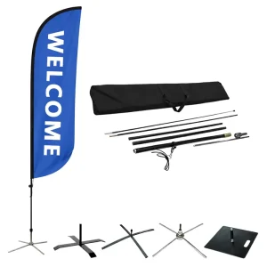 Outdoor Custom Advertising Flag for Retail and Exhibition Display with UV Resistant Fabric