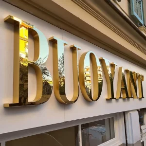 Outdoor Custom LED Sign Stainless Steel 3D Letter Signs Storefront Company Logo Signage Indoor Shop Store Logo Sign
