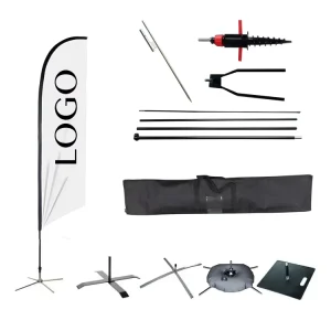 Outdoor Custom Printing Promotion Feather Flag Beach Flag Pole