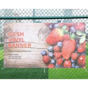 Outdoor Customized Logo Advertising Branding Display Polyester Fabric Sponsor Banner for Events Supermarket Advertising