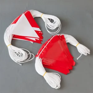 Outdoor Double-Sided String PVC Reflective Road Traffic Security Reflective Bunting Traffic Pennant Flag Line for Warning Safety