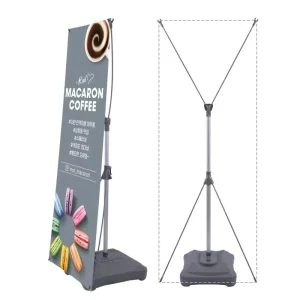 Outdoor Durable Advertising Banner Size 60 X 160 Cm 80 X 180 Cm X Stand Banner