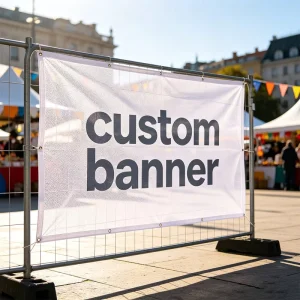 Outdoor Fence Advertising Fabric Mesh Banner Custom For Event