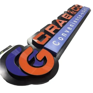 Outdoor Frontlit Backlit LED Letters Custom Acrylic 3D Illuminated Channel Sign For Business Advertising
