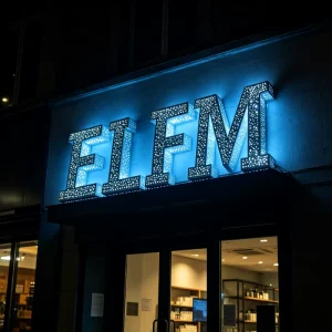 Outdoor Fully Perforated Starry Night 3D Illuminated Signage Custom Starry Sky Letters Sign for Shop Storefront Outdoor Signage
