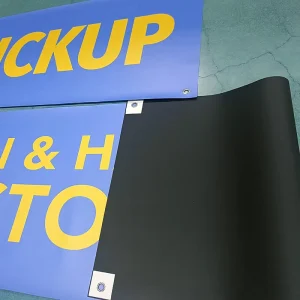 Outdoor High Definition Digital Spray Vinyl UV Printed Waterproof Durable Scrolling Easy Assembly Knife Banners