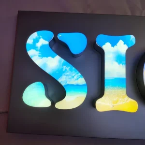 Outdoor Indoor Transparent Acrylic Neon 3D Logo Signage Luminous Letter Light Coffee Beauty Shop Store Office Advertising Sign