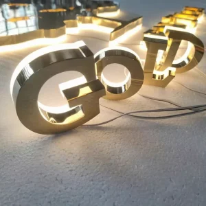 Outdoor LED Backlit Letter Sign Advertising Letters Customized Personalized Store Signs Doorway Billboard