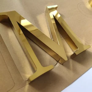Outdoor Large Decorative 3D Stainless Steel Metal Alphabet Letters Mirror Wall Letters Sign for Business