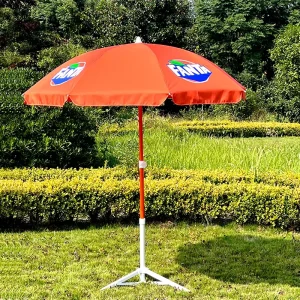 Outdoor Large Diameter 200cm 8 Ribs 28/32mm Steel Pole Polyester Sun Beach Umbrella