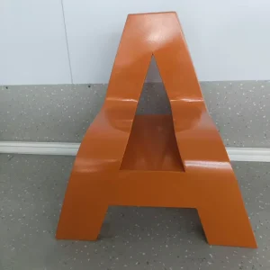 Outdoor Large Metal Letters Customized Metal Letter Chair 3D Alphabet Letter Logos Cube for School Park