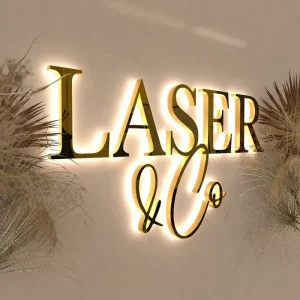 Outdoor Logo Store Front Stainless Steel LED Metal Letter Custom Backlit 3D Business Channel Letter Sign