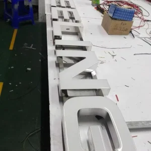 Outdoor Luminous Channel Letter Epoxy Resin Store Decoration Sign LED Signage Shopping Mall Outdoor Lighting Signage